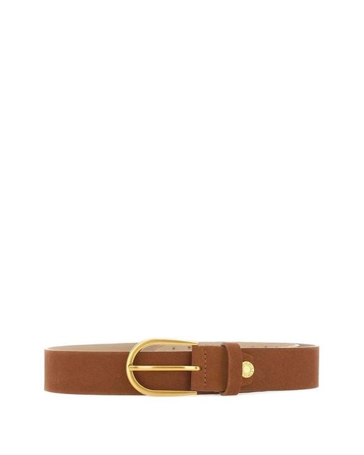 Gianni Chiarini White Studded Round-Buckle Belt for men