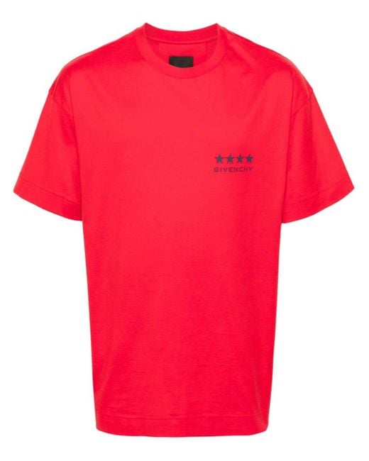 Givenchy T-shirt Met Print in het Red voor heren