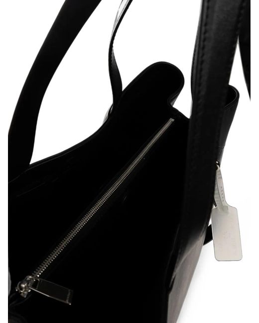 Off-White c/o Virgil Abloh Black Large Oyah East West Leather Shoulder Bag