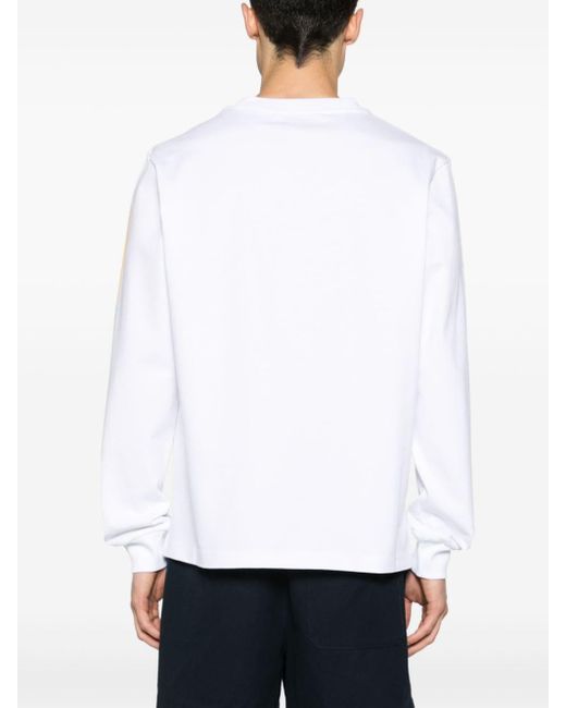 Casablancabrand T-shirt Met Logoprint in het White voor heren