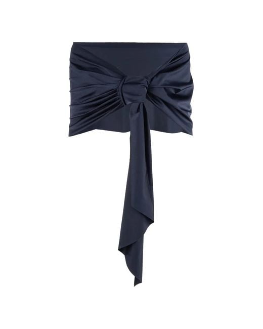 La Petite Robe Di Chiara Boni Blue Eva Knot Stole