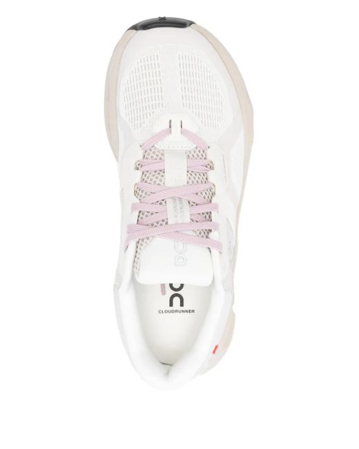 On Shoes White Cloudrunner 2 Sneakers