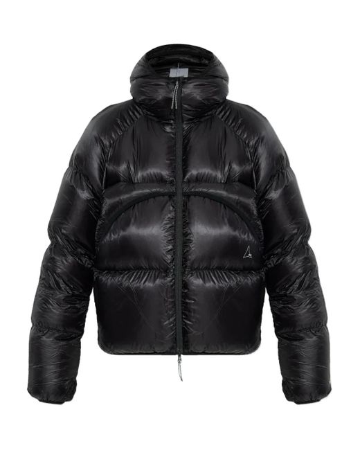 Roa Black Lithe Hooded Puffer Jacket