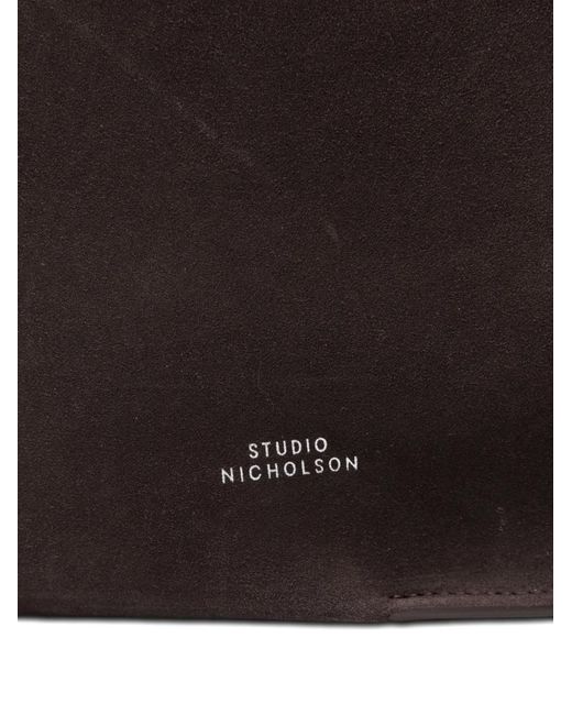 Studio Nicholson Black Suede Shoulder Bag