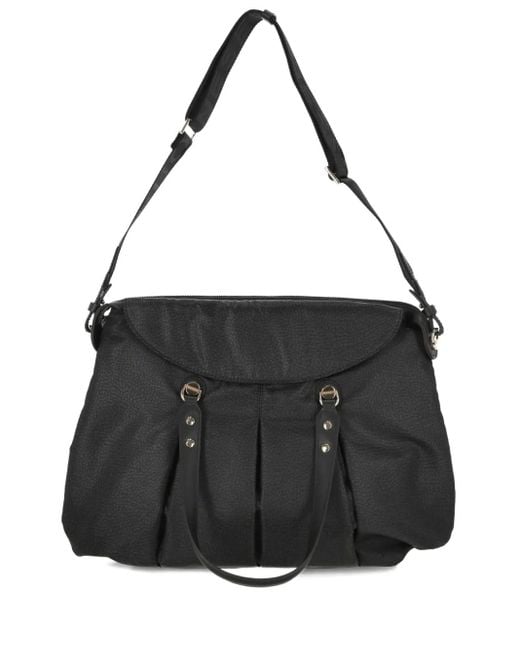 Leather Tote Bag di Borbonese in Black