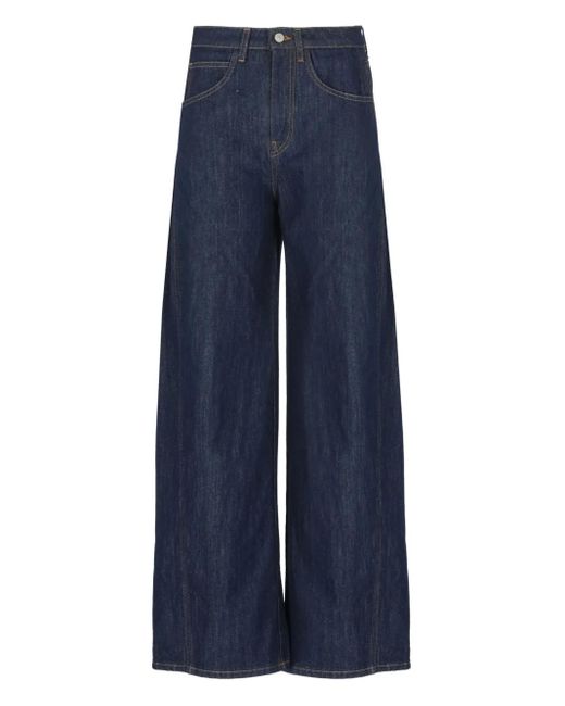 Jeans Con Applicazione Logo di Dondup in Blue