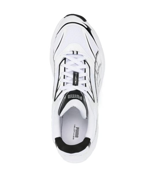 PUMA White Velophasis Panelled Sneakers
