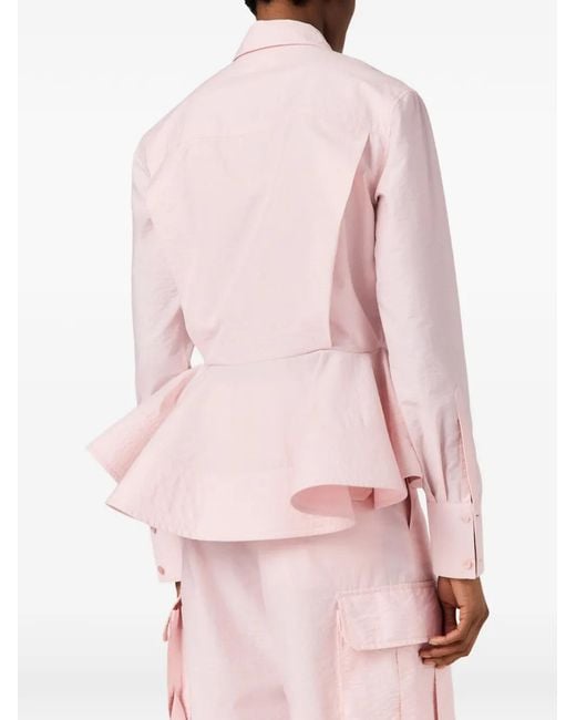 Stella McCartney Pink Peplum Shirt