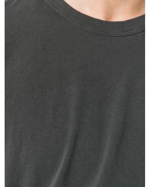 James Perse Gray T-shirt Girocollo In Jersey for men