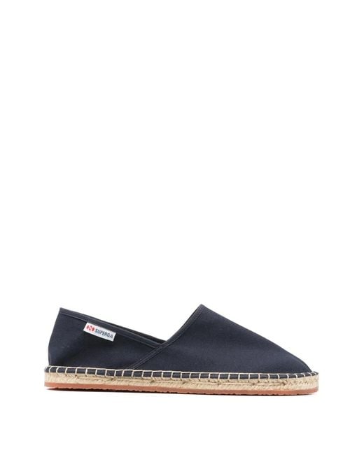 Superga Blue 3009 Round-Toe Espadrilles