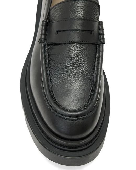 AllSaints Black Lug-Sole Penny Loafers