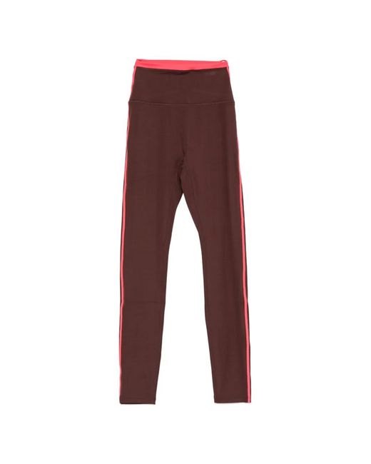 P.E Nation Red Radar Side-Stripe Leggings