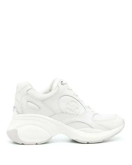 MICHAEL Michael Kors White Zuma 70Mm Panelled Sneakers