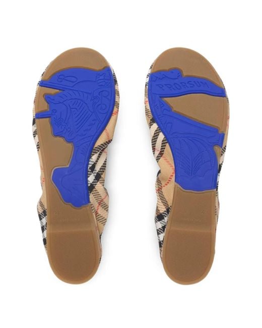 Ballerine Check di Burberry in Natural