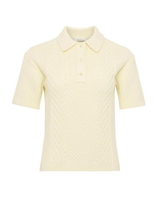 J.W. Anderson ケーブルニット トップ Natural