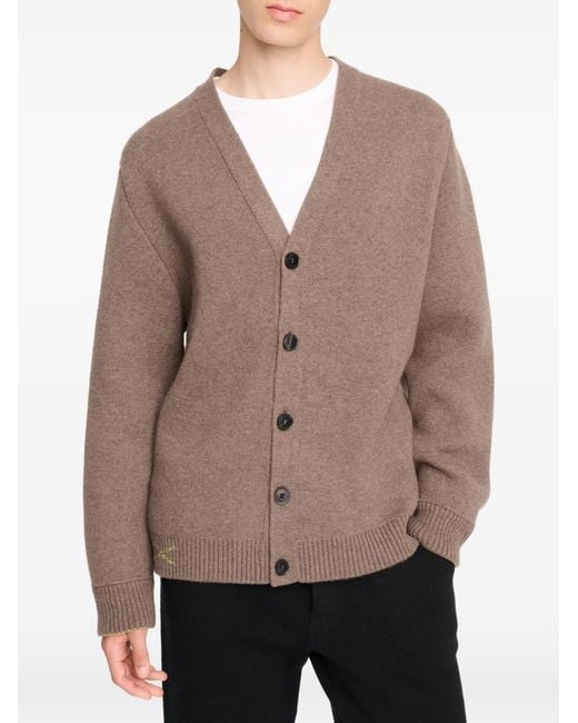 Barrie Brown Cardigan Double Face En Cachemire for men