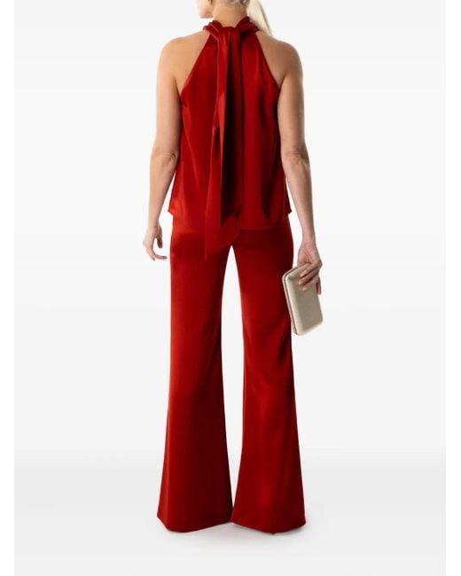 Galvan Satin Flared Trousers