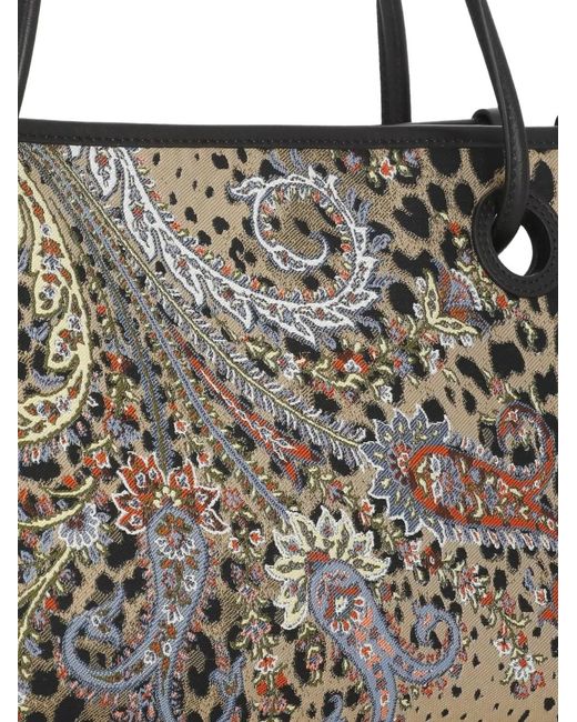 Etro White Paisley-Print Shoulder Bag