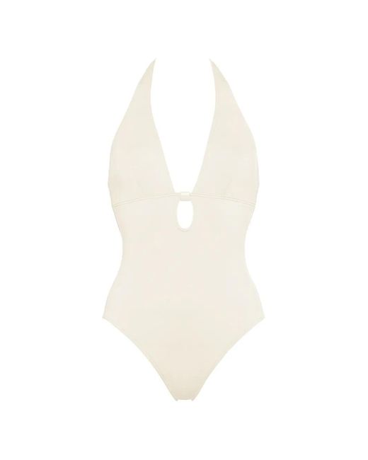 Eres White Harmony Halterneck Swimsuit