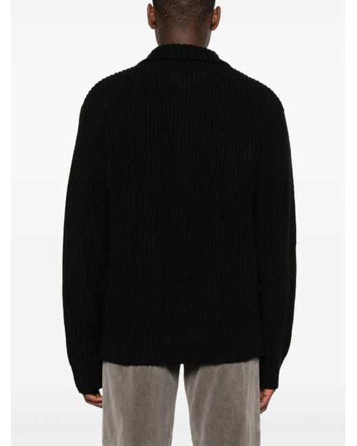 Carhartt Black Logo-Patch Cardigan for men