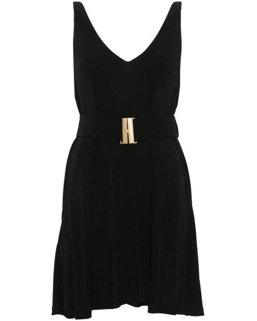 Pinko Belted Mini Dress Black