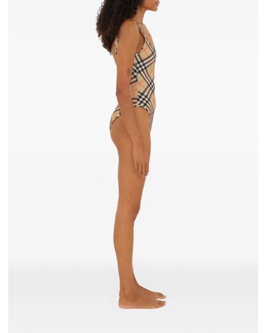 Burberry Multicolor Check Swimsuit