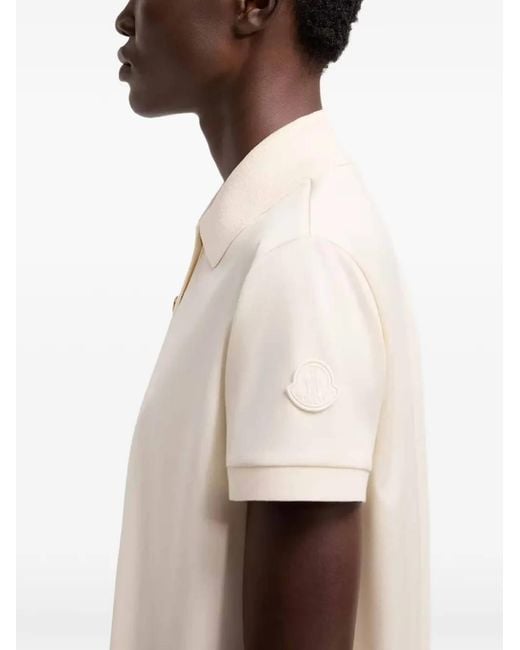Moncler White Polo