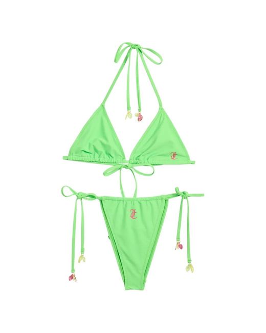 Juicy Couture Green Fruit-Charm Bikini