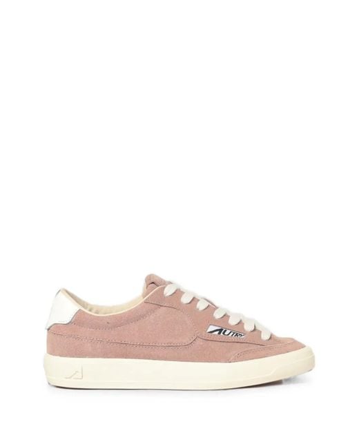 Autry Pink Windscape Low Sneakers