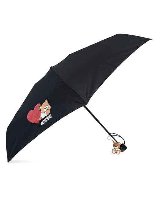 Moschino Blue Umbrella With Logo