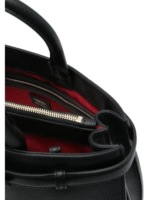 Lancel Black Medium Leather Tote Bag