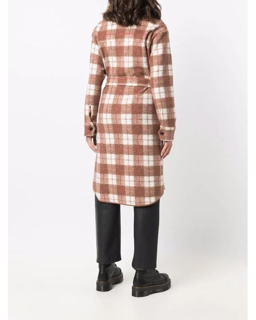 Woolrich Brown Gentry Check-Print Overshirt