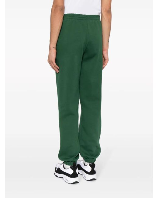 Lacoste Green Logo-Patch Cotton-Blend Track Pants for men