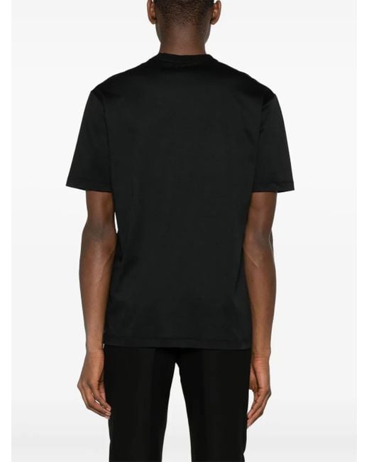 Camiseta de manga corta Kiton de hombre de color Black