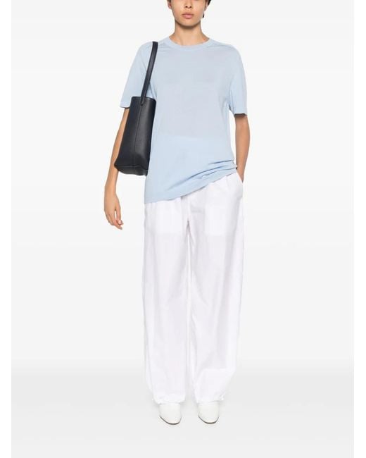 Jonathan Simkhai Blue Fine-Knit Top