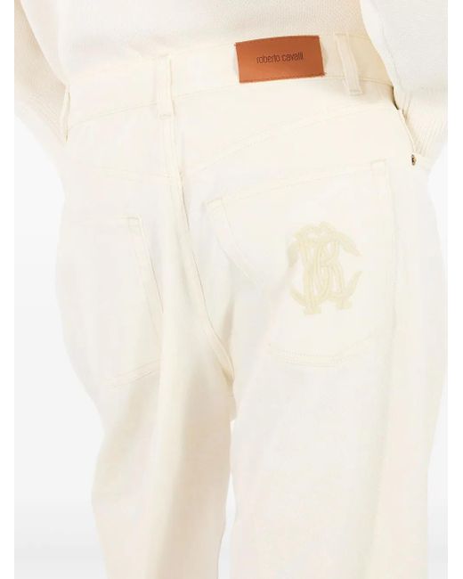 Pantalones Anchos Roberto Cavalli de color White