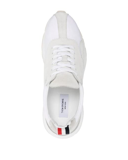 Thom Browne White Sprinter Panelled Sneakers