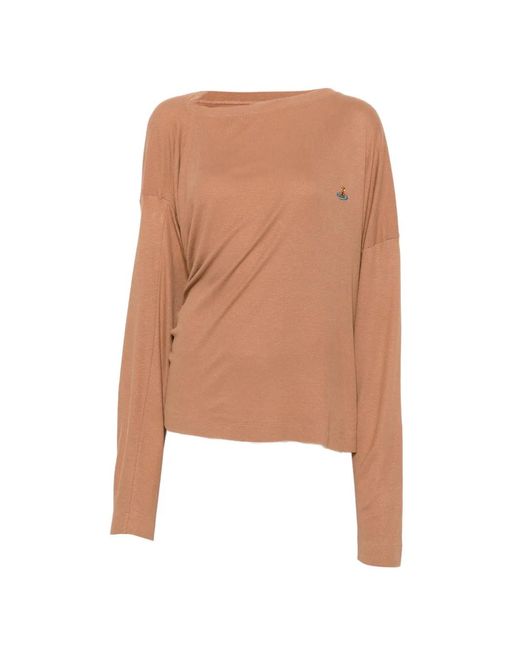 Vivienne Westwood White Orb-Embroidered Long-Sleeve T-Shirt