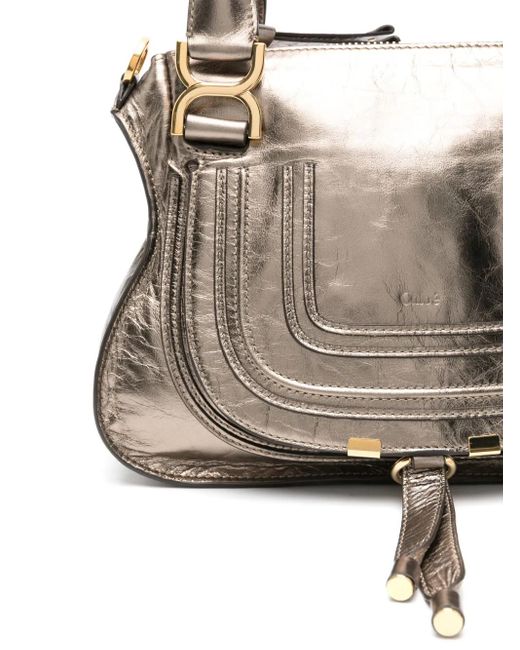 Chloé Double Carrie ハンドバッグ S Gray