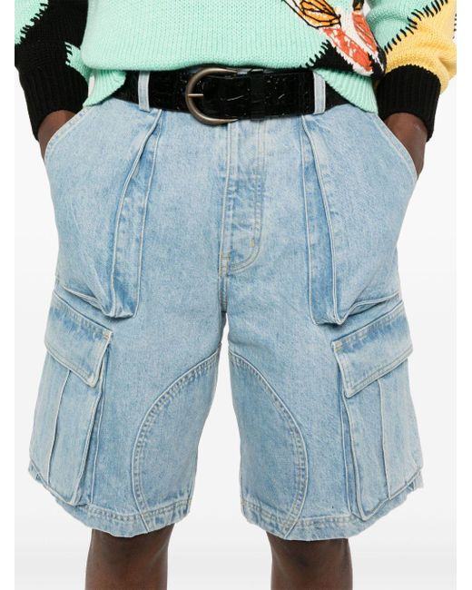 NAHMIAS Jeans-Shorts mit aufgesetzten Taschen in Blue für Herren