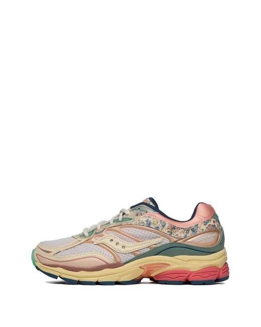 Saucony White Progrid Omni 9 Floral-Print Sneakers for men