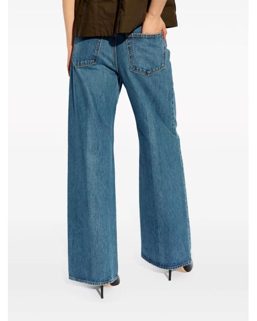 Ulla Johnson Blue The Willow Wide-Leg Jeans