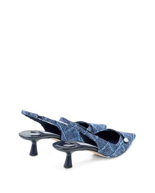 Jimmy Choo Blue Amita 45 Pumps