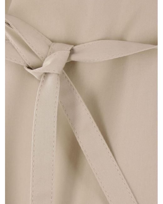 Bottega Veneta White Bluse mit Schleifenverschluss