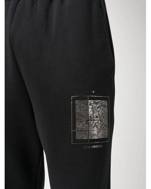 A_COLD_WALL* Black Foil Grid Track Pants for men