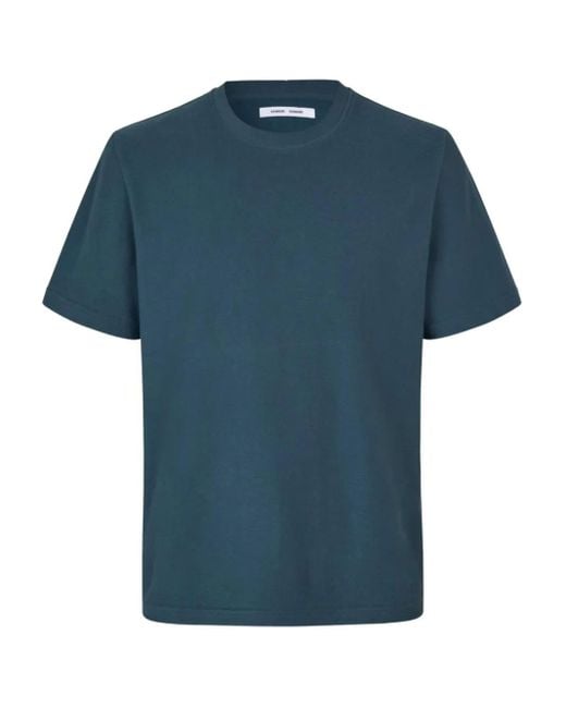 Samsøe & Samsøe Blue Odin T-Shirt for men