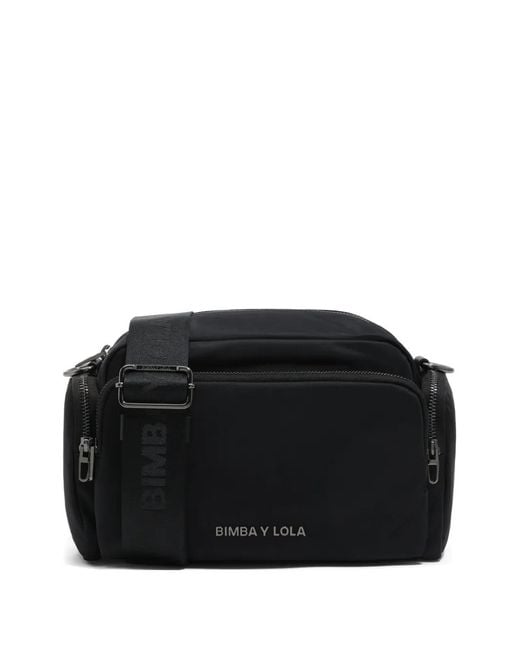 Bimba Y Lola Black Small Pocket Cross Body Bag
