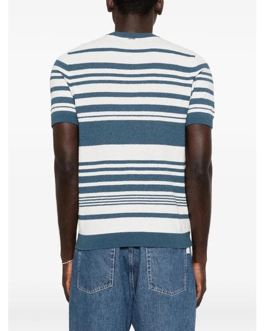 Antony Morato Blue Baltimora 1 Striped T-Shirt for men