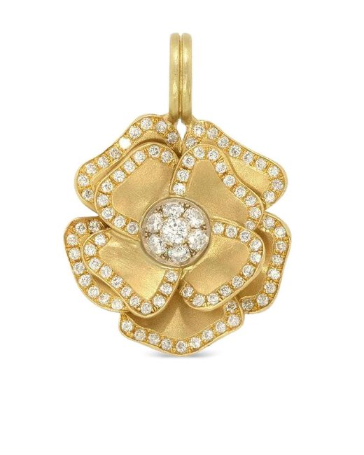 Irene Neuwirth 18K Flower Diamond Pendant In Metallic Lyst Irene Neuwirth 18K Flower Diamond Pendant In Metallic Lyst