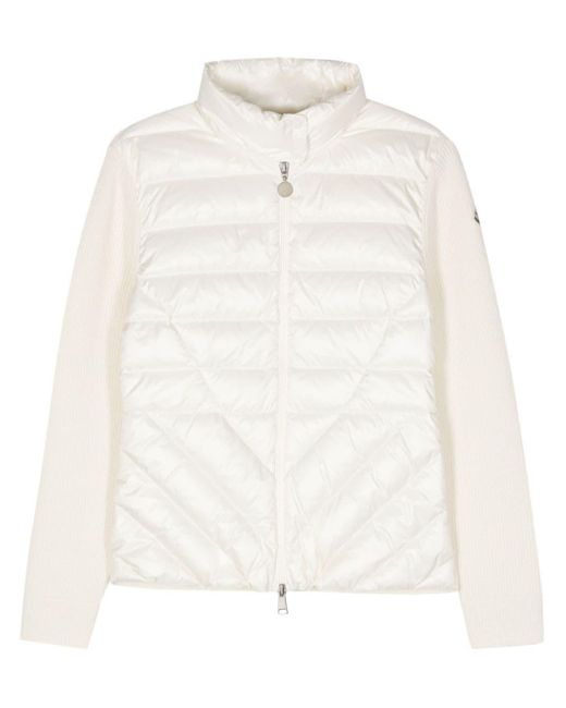 Moncler White Padded Wool Jacket